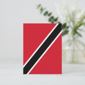 Flagge Trinidad und Tobago Postkarte (Stehend Vorderseite)