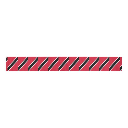 Flagge Trinidad und Tobago Ripsband (Vorderseite)