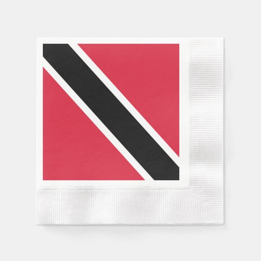 Flagge Trinidad und Tobago Serviette (Vorderseite)
