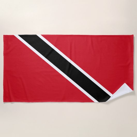 Flagge Trinidad und Tobago Strandtuch (Vorderseite)