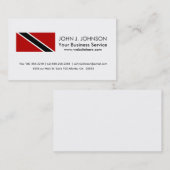 Flagge Trinidad und Tobago Visitenkarte (Vorne/Hinten)