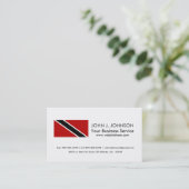 Flagge Trinidad und Tobago Visitenkarte (Stehend Vorderseite)