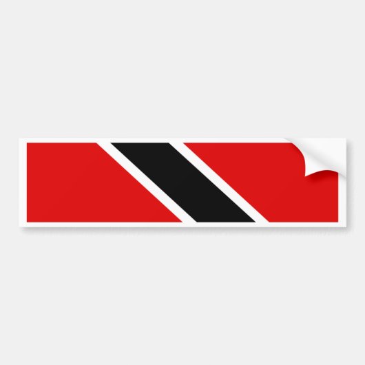 Flagge Trinidads Tobago Autoaufkleber (Vorne)