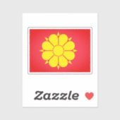 Flagge Trondheim, Norwegen Aufkleber (Blatt)