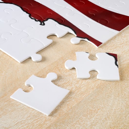 Flagge Trumpf-Präsidenten-Uncle Sam USA Amerika Puzzle (Seite)