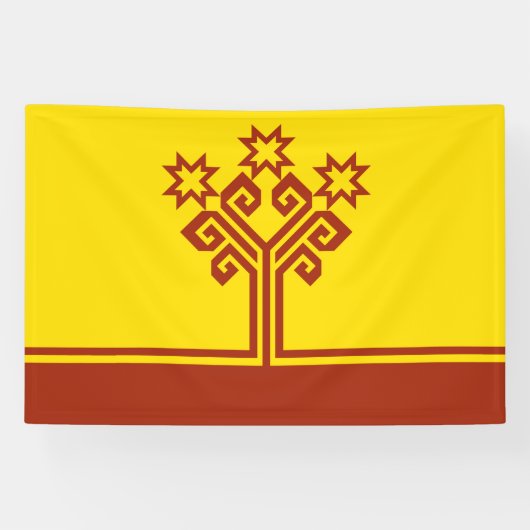 Flagge Tschuwaschiens Banner (Horizontal)
