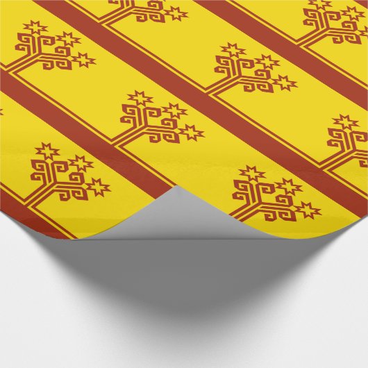 Flagge Tschuwaschiens Geschenkpapier (Ecke)