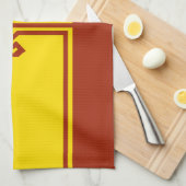 Flagge Tschuwaschiens Geschirrtuch (Viertel Falte)