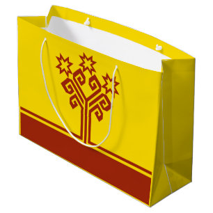 Flagge Tschuwaschiens Große Geschenktüte
