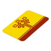 Flagge Tschuwaschiens Magnet (Linke Seite)