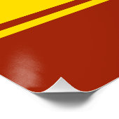 Flagge Tschuwaschiens Poster (Ecke)