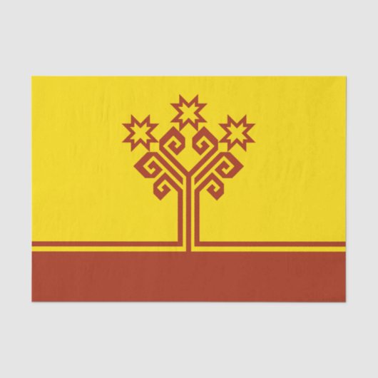 Flagge Tschuwaschiens Seidenpapier (Vorderseite)