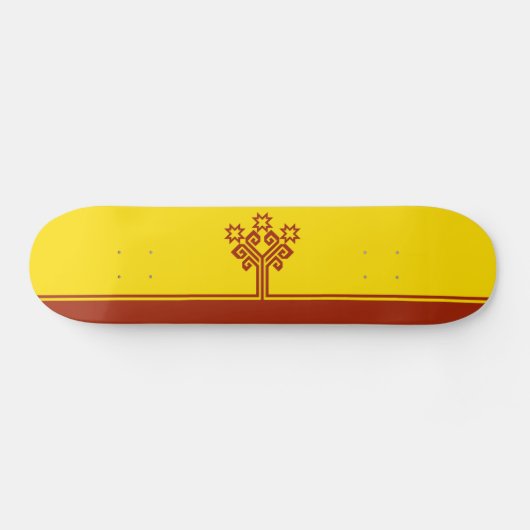 Flagge Tschuwaschiens Skateboard (Horizontal)