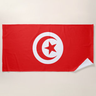 Flagge Tunesien Strandtuch