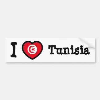 Flagge Tunesiens Autoaufkleber