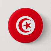 Flagge Tunesiens Button (Vorderseite)