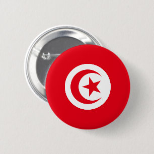 Flagge Tunesiens Button