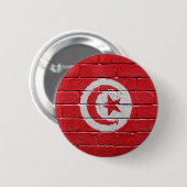 Flagge Tunesiens Button (Vorne & Hinten)