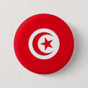 Flagge Tunesiens Button