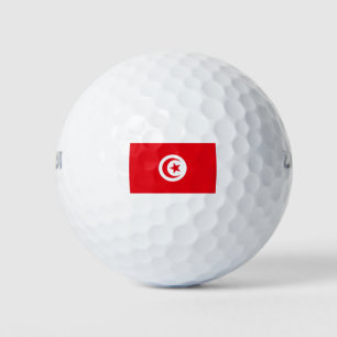 Flagge Tunesiens Golfball