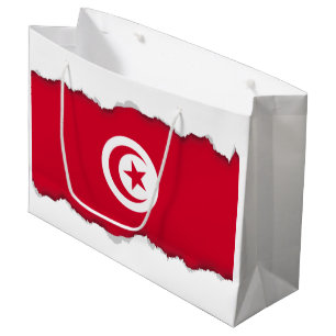 Flagge Tunesiens Große Geschenktüte