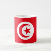 Flagge Tunesiens Kaffeetasse (Mittel)