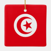 Flagge Tunesiens Keramikornament (Rückseite)