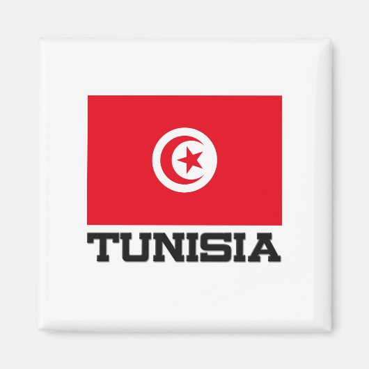 Flagge Tunesiens Magnet (Vorne)