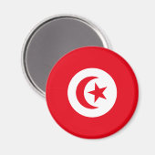 Flagge Tunesiens Magnet (Vorderseite/Rückseite)