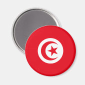 Flagge Tunesiens Magnet (Vorderseite/Rückseite)