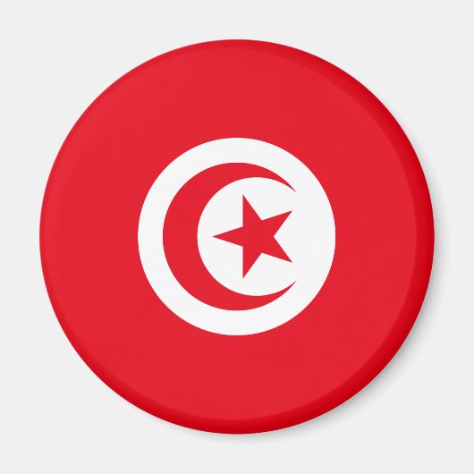 Flagge Tunesiens Magnet (Vorne)