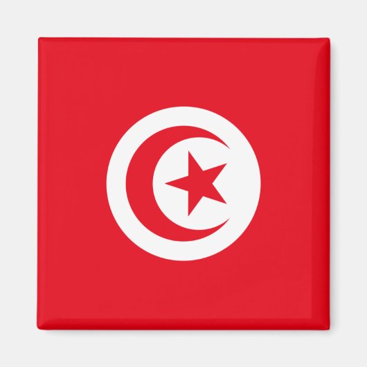 Flagge Tunesiens Magnet (Vorne)
