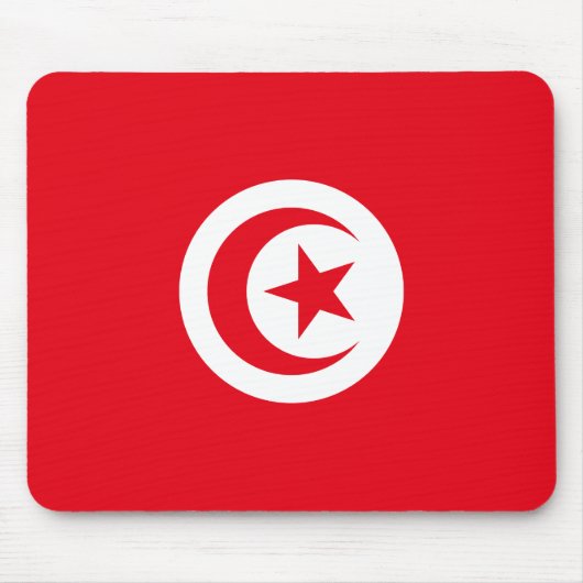 Flagge Tunesiens Mousepad (Vorne)