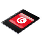 Flagge Tunesiens Notizblock (Linke Seite)