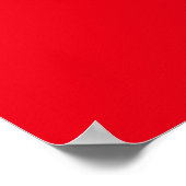 Flagge Tunesiens Poster (Ecke)