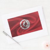 Flagge Tunesiens Rechteckiger Aufkleber (Umschlag)