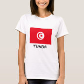 Flagge Tunesiens T-Shirt (Vorderseite)