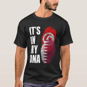 Flagge Tunesiens und Katariens - Mix Heritage DNA T-Shirt