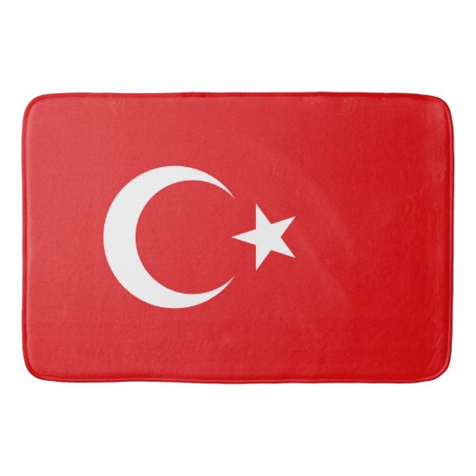 Flagge Türkei Badematte (Vorderseite)