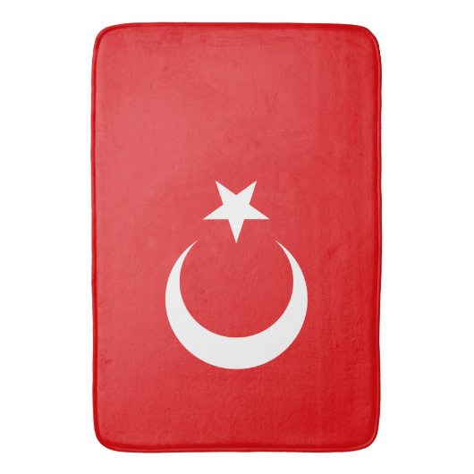 Flagge Türkei Badematte (Vorderseite Vertikal)