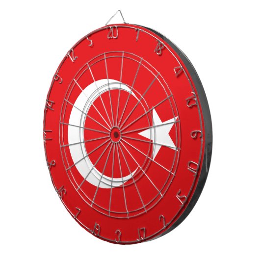 Flagge Türkei Dartscheibe (Vorderseite rechts)