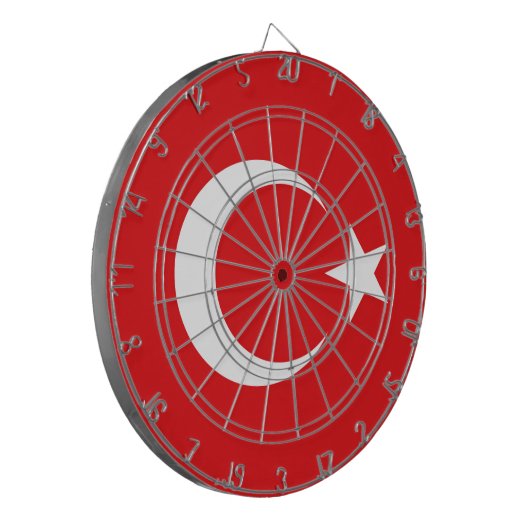 Flagge Türkei Dartscheibe (Vorderseite Links)