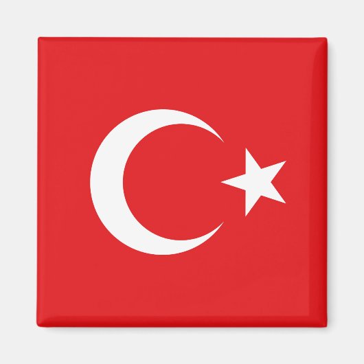 Flagge Türkei Magnet (Vorne)