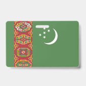 Flagge Turkmenistans Ausweis (Rückseite)