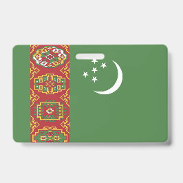Flagge Turkmenistans Ausweis