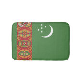 Flagge Turkmenistans Badematte (Vorderseite)