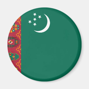 Flagge Turkmenistans, die Türkei Magnet