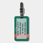 Flagge Turkmenistans einfache ID Persönlich Gepäckanhänger (Vorderseite vertikal)