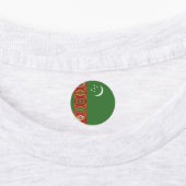 Flagge Turkmenistans Etiketten (Befestigt)