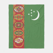 Flagge Turkmenistans Fleecedecke (Vorderseite)